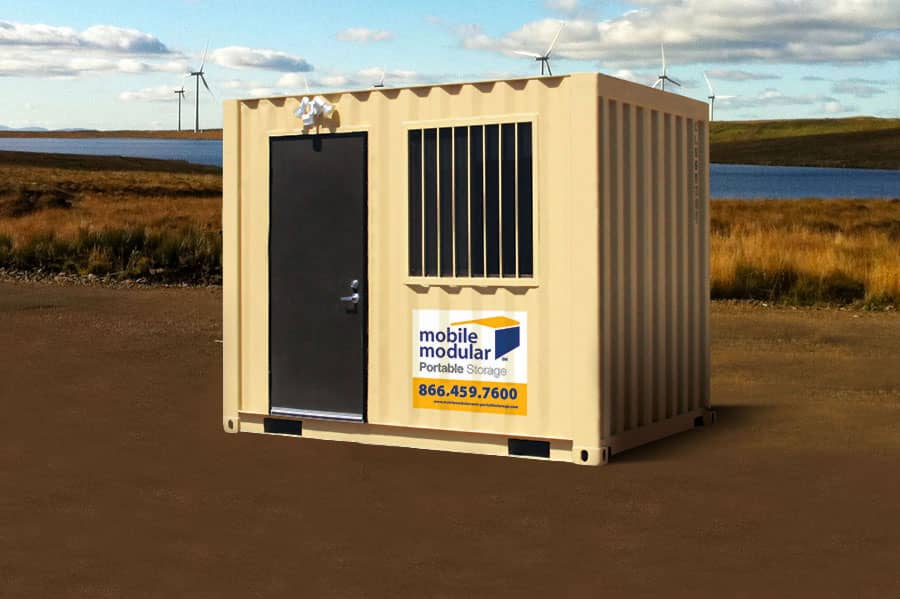 Small 10' Shipping Container Office for Rent or Sale Near Me