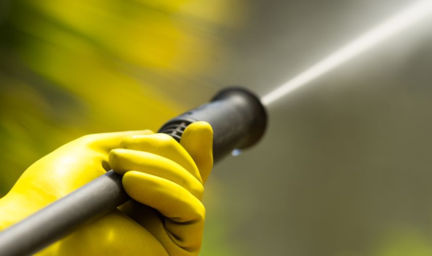 Cleaning Of a Shipping Container